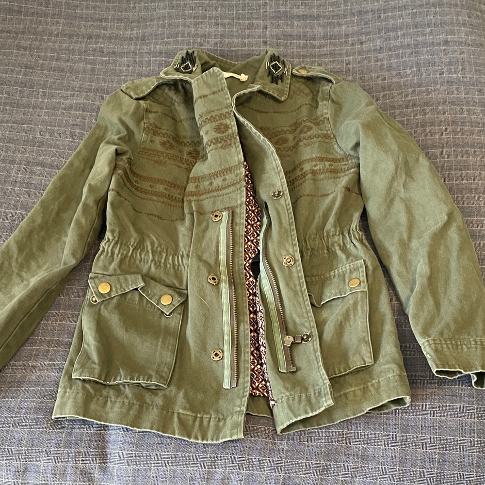 Miss Me Kids Olive Green Jacket